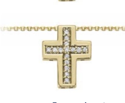 Collana Oro Gioia Donna in Oro giallo Diamante 0.06 Ct OPF12797.006 - OPF12797.006